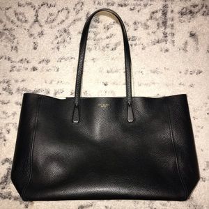 Tory Burch Perry leather tote in black/gold